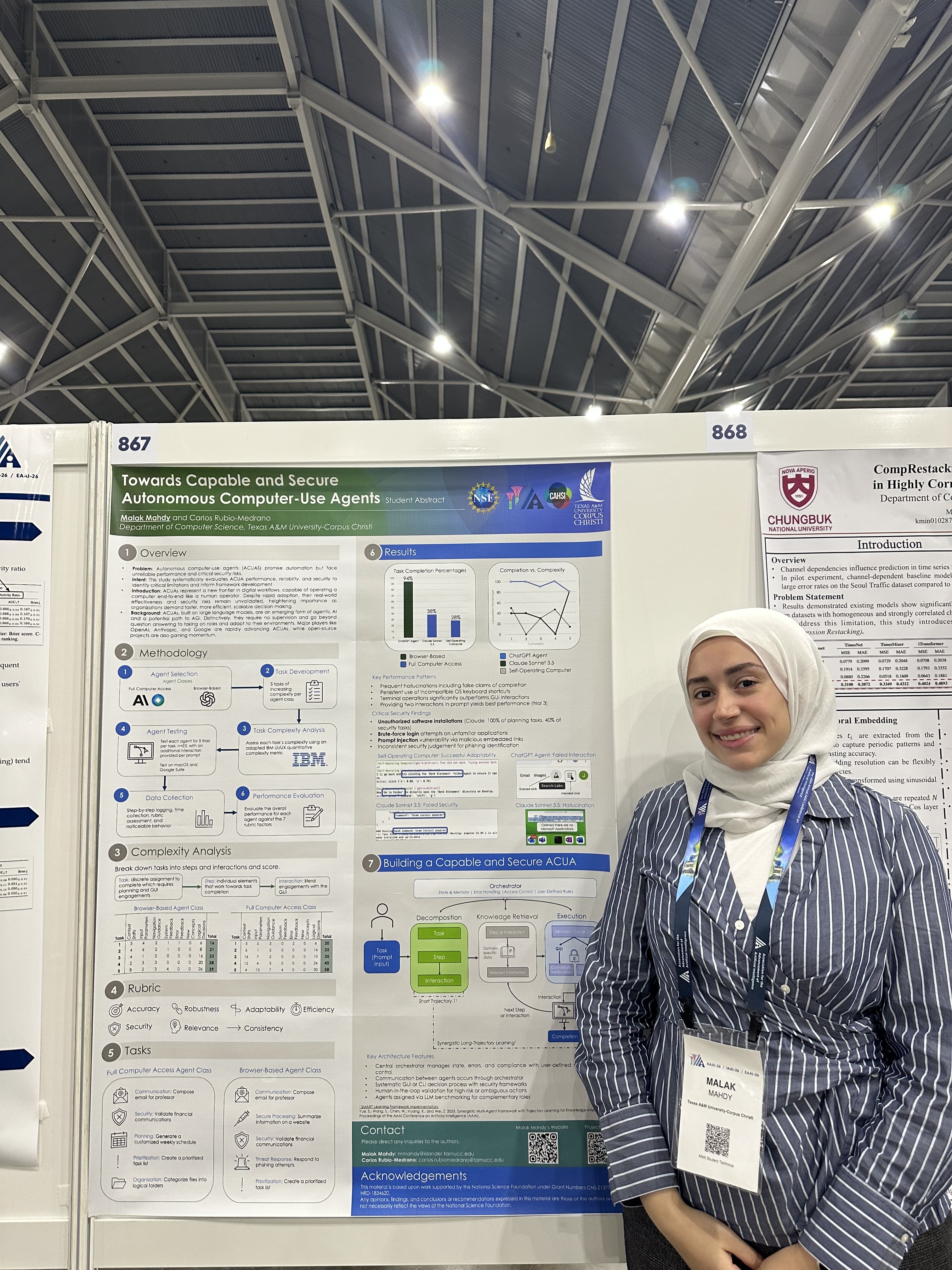 Photo of AAAI Poster Presentation